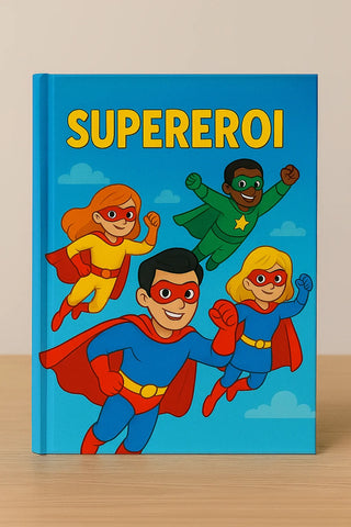Libro da personalizzare a tema Supereroi