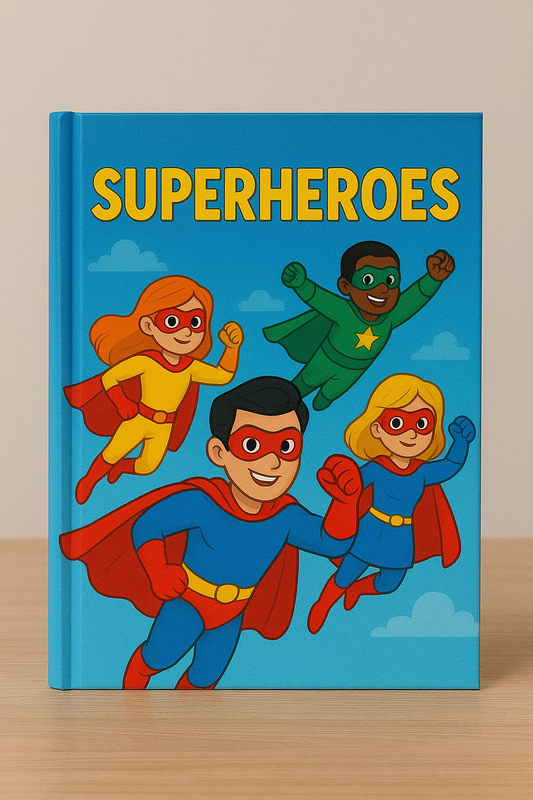 Libro personalizzato a tema Supereroi